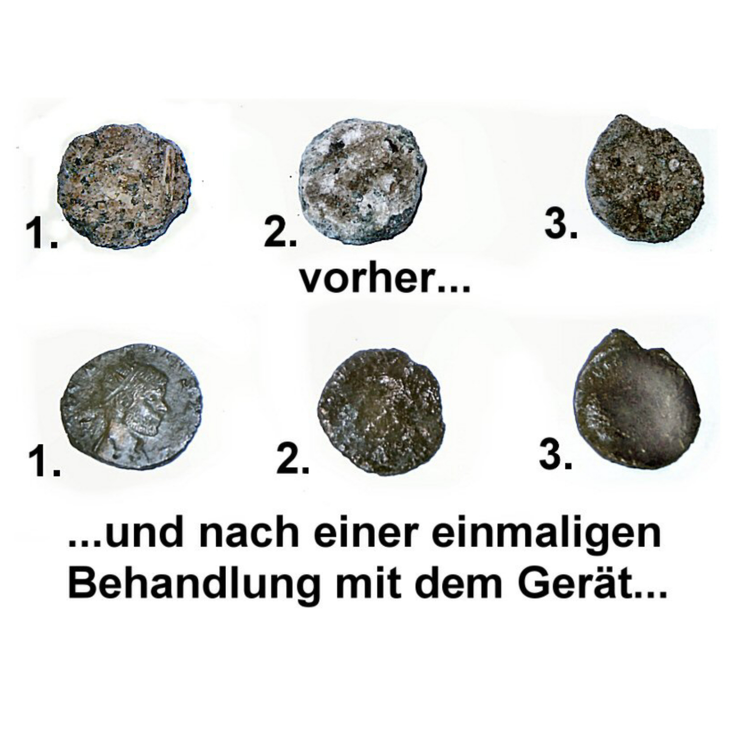 Diese Romische N Munze N Sind Echte Grabungsfunde Und Sind Mit Unserem Afe 1794 Elektrolytisch Gereinigt Worden Sie Wurden Ca 10 Minuten Bei 6v Und 1ampere Behandelt Neutralisiert Und Anschliessend Versiegelt Galvanisiergerat Fur Zu