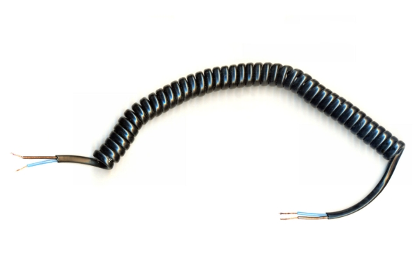 Spiralkabel schwarz